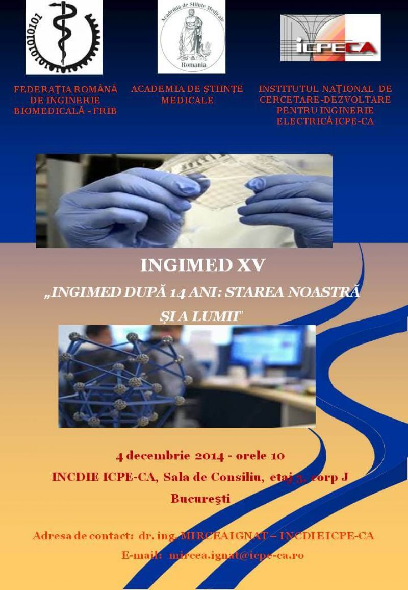 Institutul National de Cercetare-Dezvoltare pentru Inginerie Electrica a gazduit recent a XV-a editie a simpozionului INGIMED
