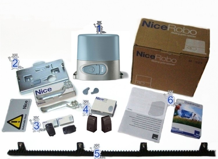 Sistem Automatizare NICE Robo 500 Kit pentru porti culisante 500Kg