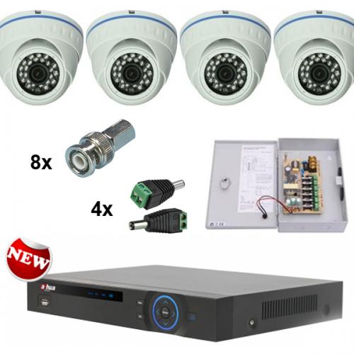 Sistem de supraveghere video cu DVR 5104H si 4 camere D138-130