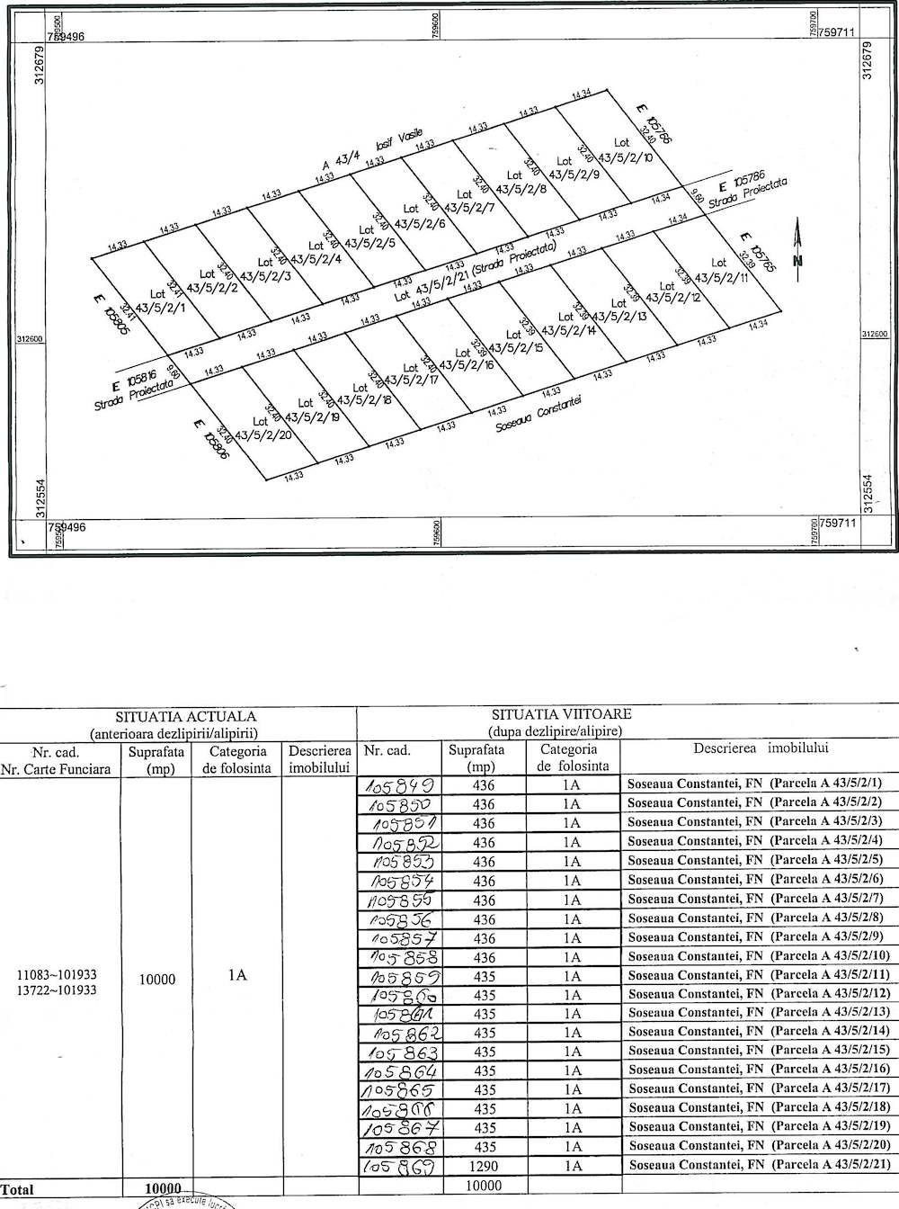 Loturi de 450mp intravilan pentru constructii