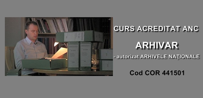 CURS acreditat ANC si AN - ARHIVAR – Cod COR 441501