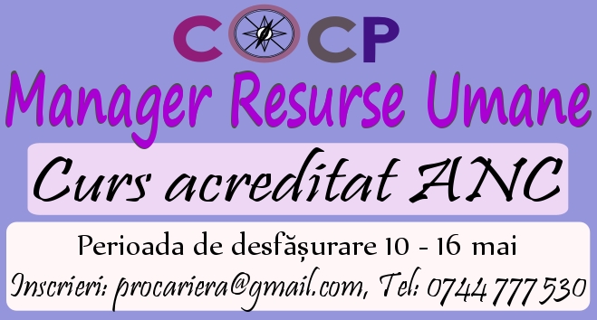  Curs acreditat ANC Manager Resurse Umane