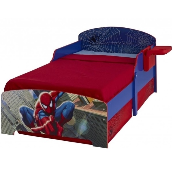 Pat Spiderman cu suport si sertare depozitare