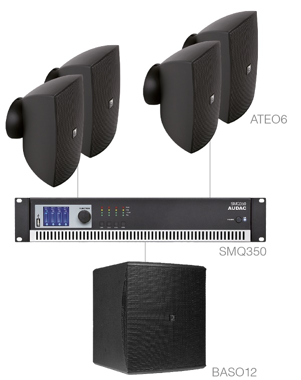 SISTEM AUDIO 4 X ATEO6 + BASO12 & SMQ350 FESTA6.5/B