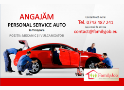 Angajăm personal SERVICE AUTO