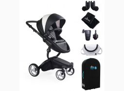 Mima Xari Black Frame Black & White Seat Black & White Starter Bundle