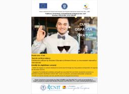 ANUNȚ  participare gratuită curs OSPĂTAR