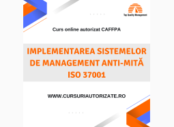 Curs online Implementarea sistemelor de management anti-mită ISO 37001