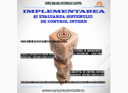 Curs online - Implementarea și evaluarea sistemului de control intern