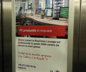 Publicitate in lift in cladiri de birouri Bucuresti