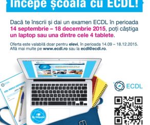 concurs, scoala, elevi, liceeni, ECDL, laptop, competente digitale, IT, BAC, Bacalaureat, tableta