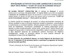 activitate evaluare candidaturi si selectie grup tinta