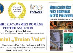 Alin Posteucă a primit Premiul Traian Vuia al Academiei Române