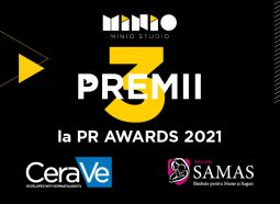 3 premii Silver pentru Minio Studio la Romanian PR Award 2021
