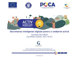 podcast Activ in comunitatea mea - cetatenie activa si digitala