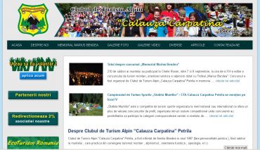 Clubul de Turism Alpin “Calauza Carpatina“ Petrila, a fost infiintat de familia Bendea in anul 1997