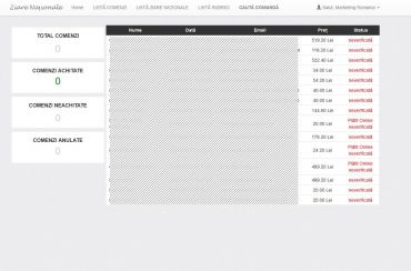 Software pentru plasare comenzi ziare Naționale