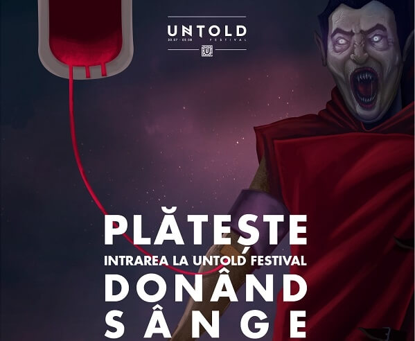 Primul festival din Romania unde biletul se plătește donând sânge