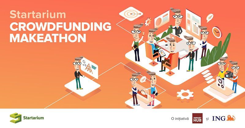 Zece antreprenori își vor finanța afacerile simultan prin Startarium Crowdfunding Makeathon