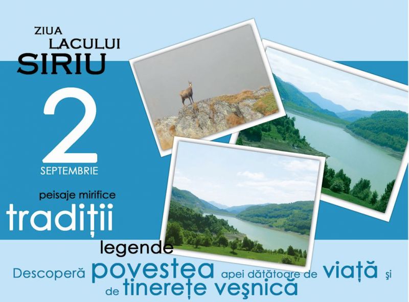 Descopera povestea apei datatoare de viata si de tinerete vesnica la “Ziua Lacului Siriu” Descopera povestea apei datatoare de viata si de tinerete vesnica la “Ziua Lacului Siriu”