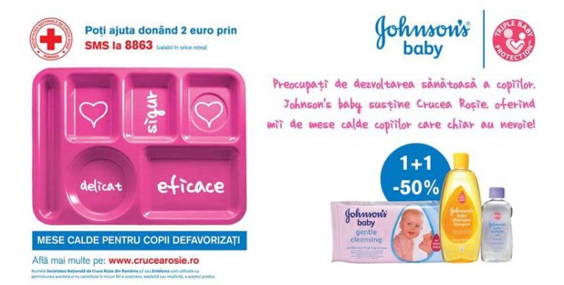 Johnson & Johnson sustine Societatea Nationala de Cruce Rosie din Romania in proiectul „Mese calde pentru copii defavorizati”