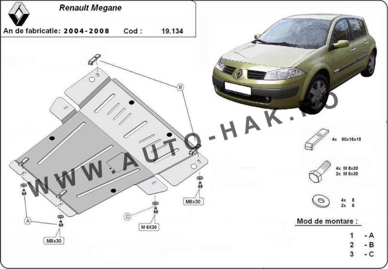 scut de motor Renault Megane 2