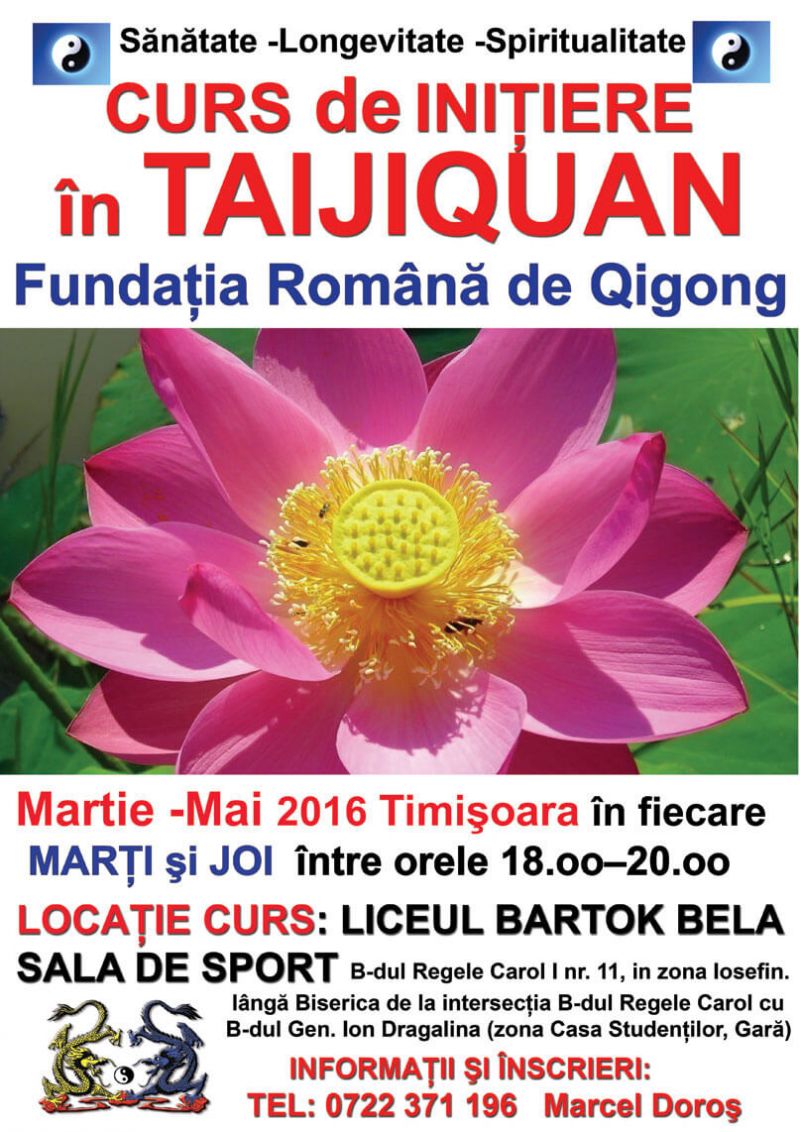 Program Cursuri Taijiquan si Qigong FRQ Timisoara Cursuri Taijiquan si Qigong