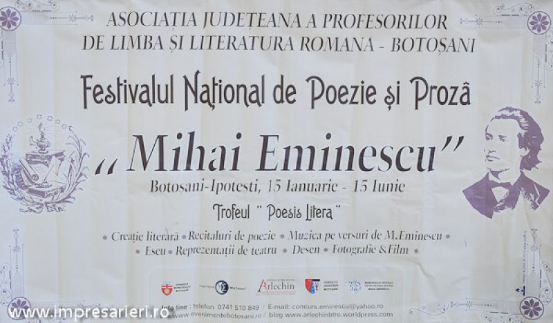 Festivalul-Concurs de Poezie si Proza „Mihai Eminescu”, ediţia a V-a, 15 ianuarie-15 iunie 2016. Afla AICI cum iti poti inscrie copilul in aceasta competitie nationala!