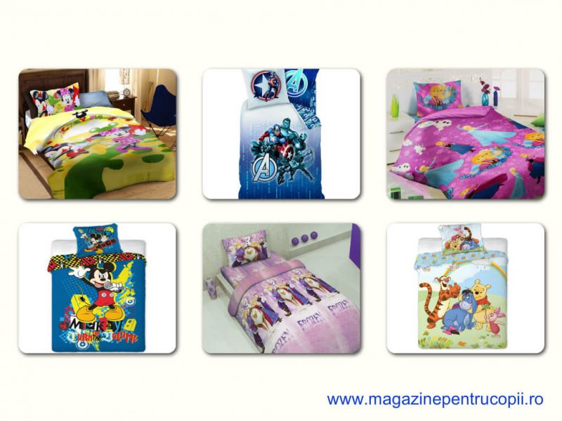 Intra pe site pentru a vizualiza gama de lenjerii de pat copii!
