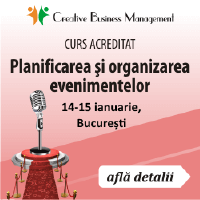 curs acreditat de Event Planner