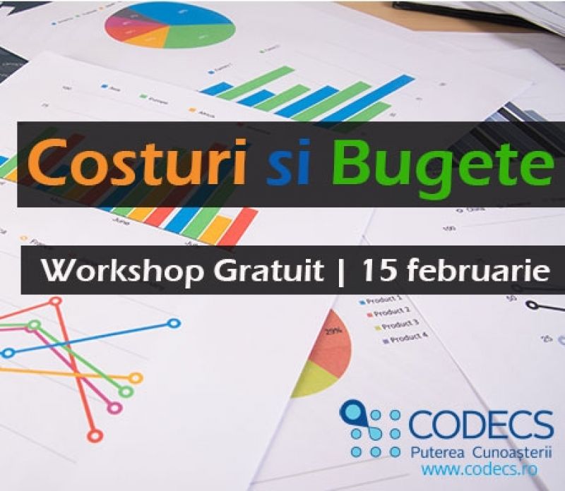 Workshop gratuit | 15 februarie Costuri si Bugete
