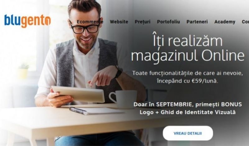 Platforma ecommerce de la Blugento.ro