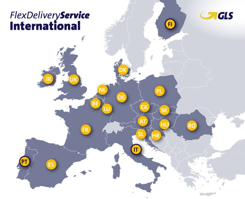 FlexDeliveryService disponibil pentru expedierile catre 21 tari europene
