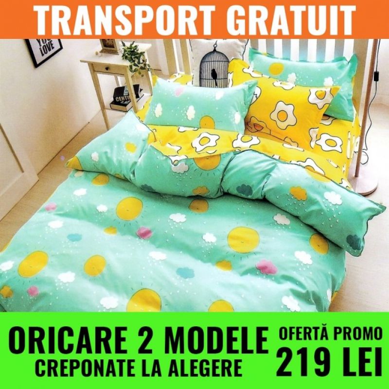 lenjerii de pat creponate