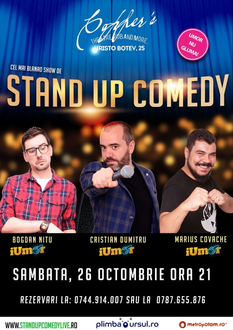 Stand-Up Comedy Bucuresti Sambata 26 Octombrie 2019