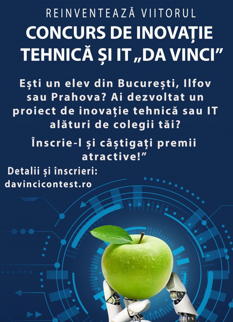 Concurs de inovatie si IT pentru elevi