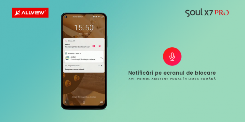 Funcția Notificări pe ecranul de blocare, este acum disponibilă prin update, pe noul Soul X7 PRO