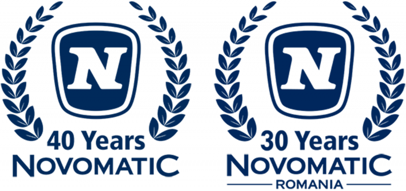 logo aniversar NOVOMATIC Romania