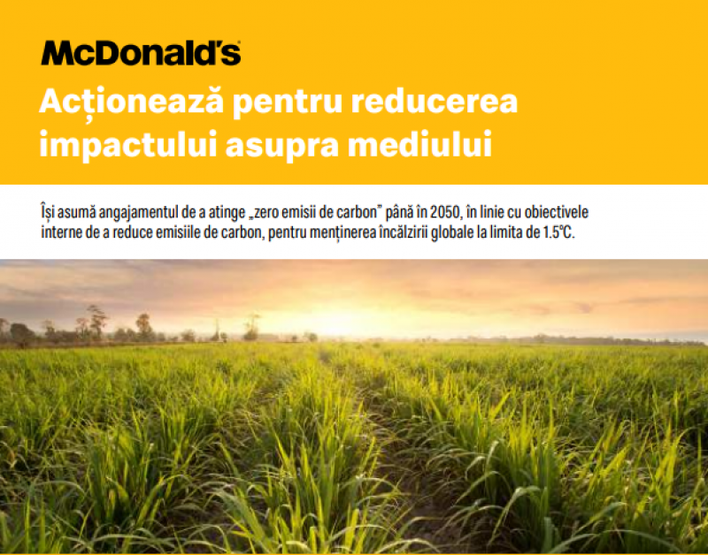 McDonald's - Zero emisii de carbon