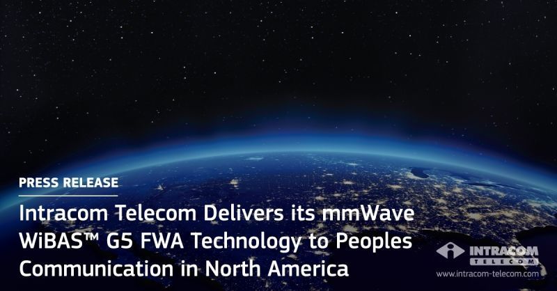 Intracom Telecom livrează tehnologia sa FWA WiBAS™ G5 mmWave