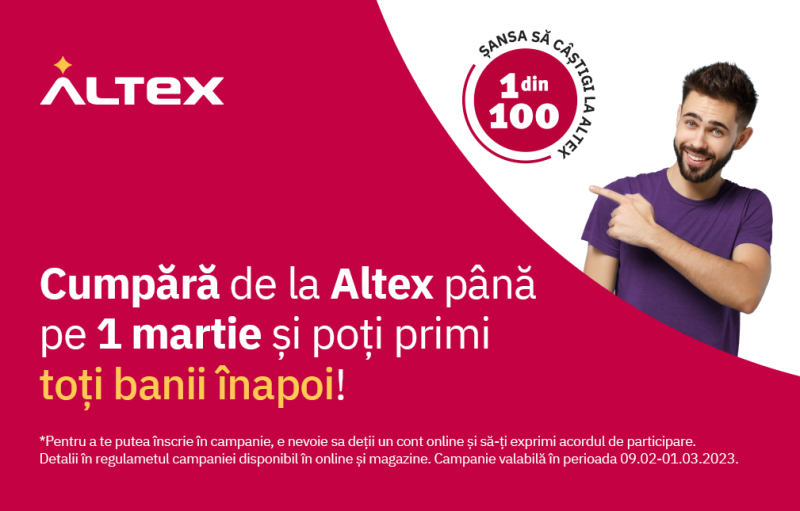 Să câștigi este mult mai simplu cu noua campanie Altex și Media Galaxy semnată DDB România