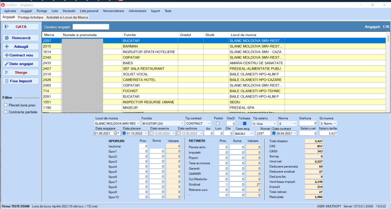 software gestionare salarii