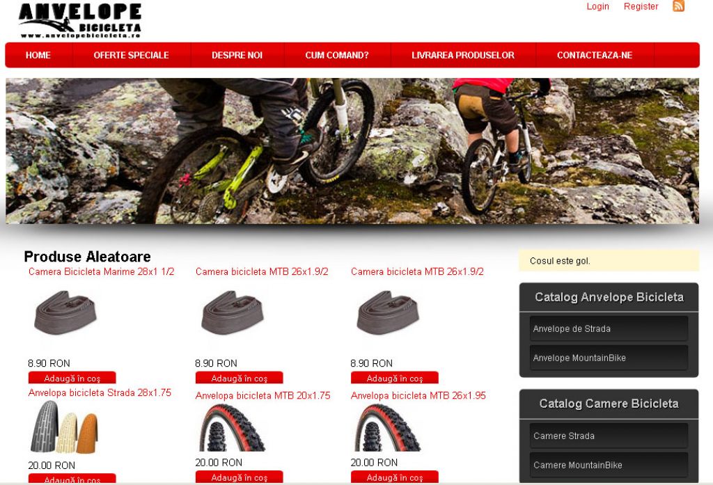 Bine ai venit in zona in care totul se calculeaza in distractie si adrenalita pe doua roti. AnvelopeBicicleta.ro a aparut din pasiune pentru bicicleta. Bine ai venit in zona in care totul se calculeaza in distractie si adrenalita pe doua roti. AnvelopeBicicleta.ro a aparut din pasiune pentru bicicleta.