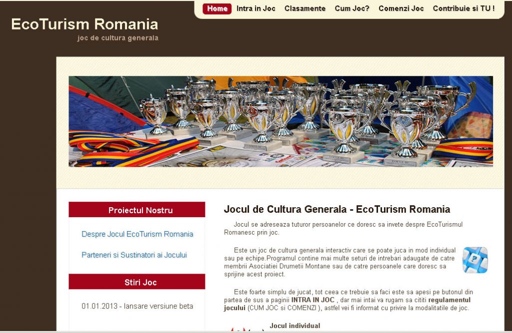Jocul de Cultura Generala - EcoTurism Romania Jocul de Cultura Generala - EcoTurism Romania
